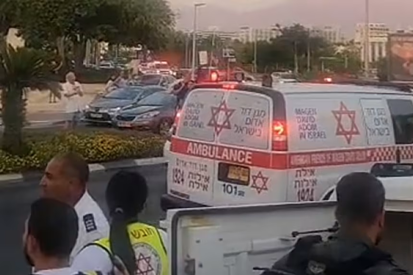 Lực lượng ứng phó khẩn cấp của Israel tại thành phố Eilat ngày 24-9