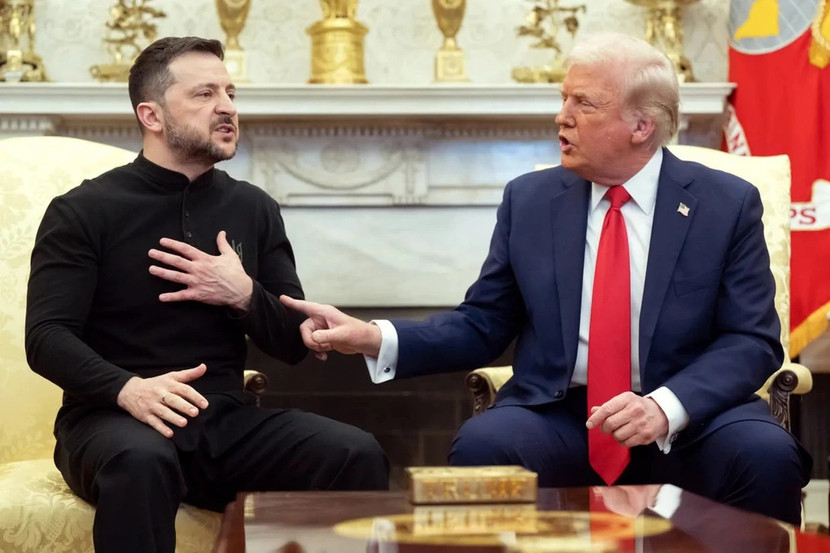 Tổng thống Ukraine Volodymyr Zelensky và người đồng cấp Mỹ Donald Trump