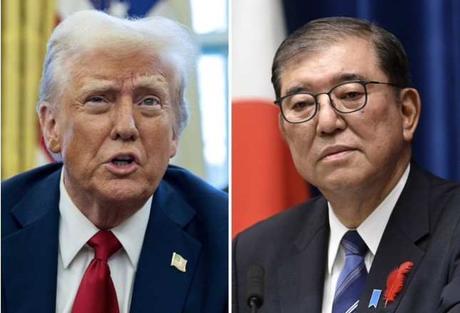 Tổng thống Mỹ Donald Trump và Thủ tướng Nhật Bản Ishiba Shigeru