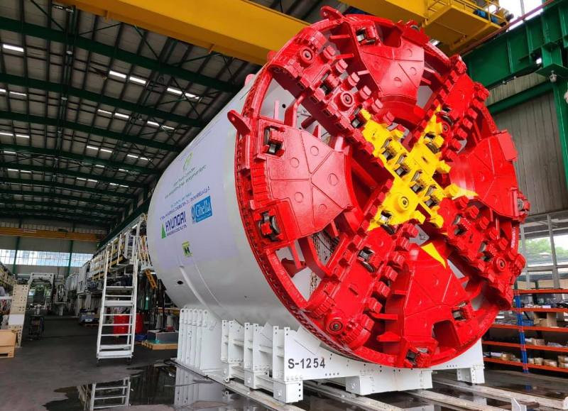 Bộ phận khiên đào và phần thân máy Bộ phận khiên đào và phần thân máy