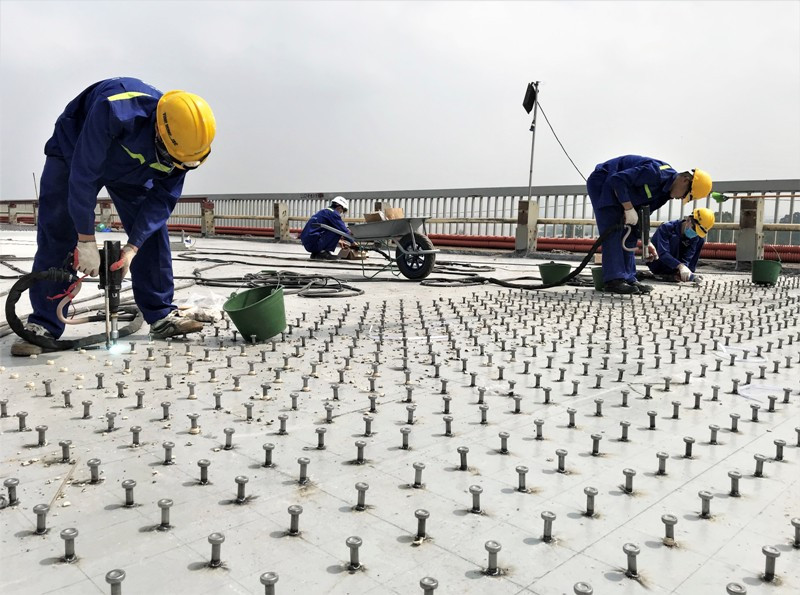 Việc sửa chữa mặt cầu Thăng Long sẽ hoàn thiện vào cuối năm 2020 Việc sửa chữa mặt cầu Thăng Long sẽ hoàn thiện vào cuối năm 2020