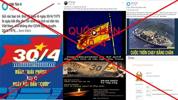 Tổ chức khủng bố lưu vong Việt Tân gia tăng các luận điệu xuyên tạc chống phá để phủ nhận ý nghĩa lịch sử của chiến thắng 30-4 vĩ đại của Ngày Giải phóng miền Nam thống nhất đất nước