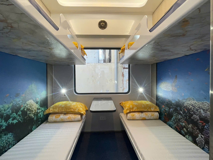 Toa xe giường nằm thiết kế sang trọng Toa xe giường nằm thiết kế sang trọng