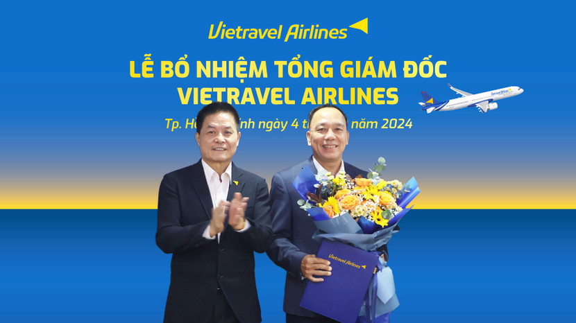 Chủ tịch HĐQT Vietravel Airlines chúc mừng tân Tổng giám đốc Đào Đức Vũ Chủ tịch HĐQT Vietravel Airlines chúc mừng tân Tổng giám đốc Đào Đức Vũ