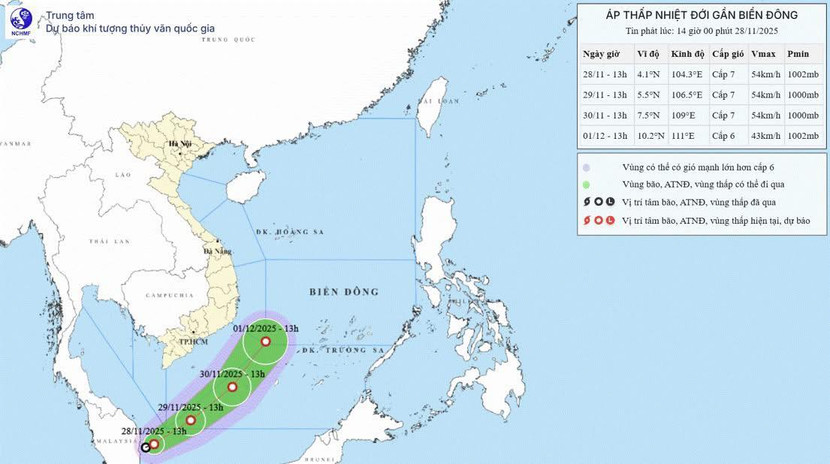 Biển Đông sắp xuất hiện một áp thấp độc, lạ hiếm thấy
