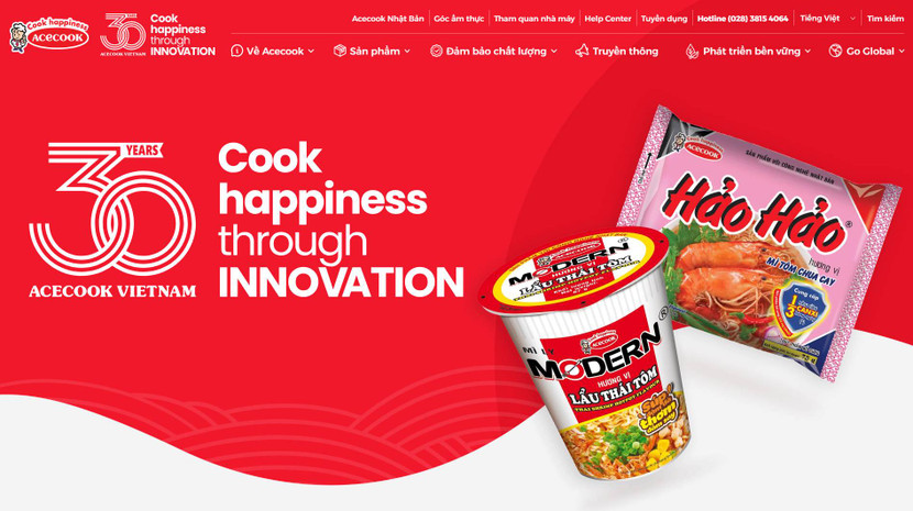 Không chỉ là bước tiến trong hành trình chuyển đổi số, website mới giúp Acecook Việt Nam gắn kết hơn với người tiêu dùng, đối tác, cộng đồng