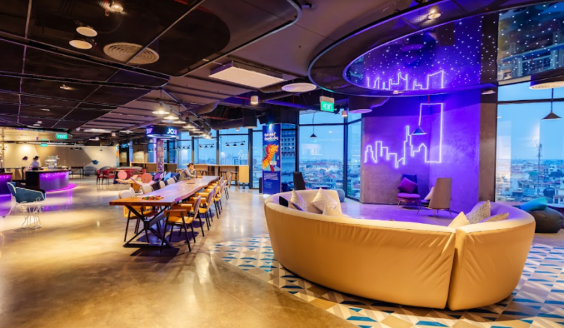 Không gian sảnh mở đa công năng tại SOJO Hotels