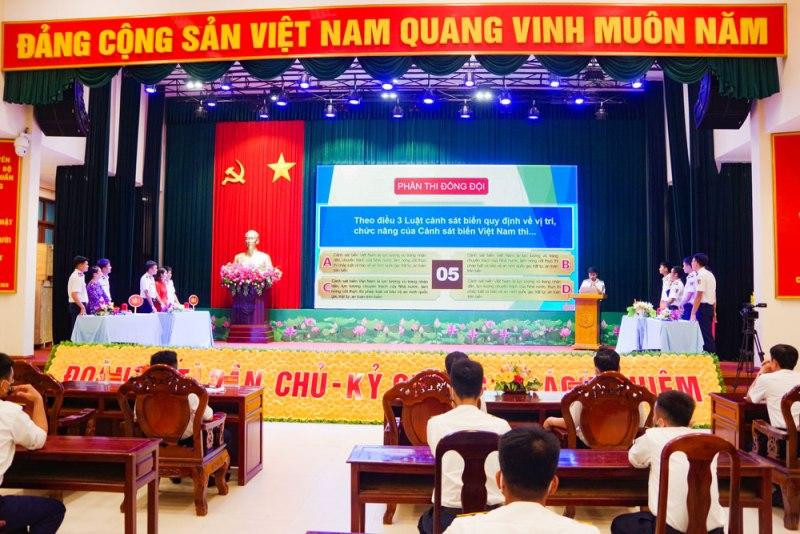 Cuộc thi "Tìm hiểu Luật Cảnh sát biển Việt Nam" được tổ chức dưới hình thức sân khấu hóa tại BTL Vùng Cảnh sát biển 3 năm 2020.
