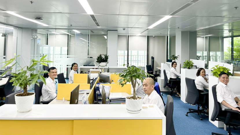 Để không gian trở nên thoáng đãng, dịu nhẹ, tạo ra bầu không khí trong lành, dễ chịu sau những phút làm việc căng thẳng thì Phòng Cung ứng cũng đã không thể thiếu màu xanh của cây lá.