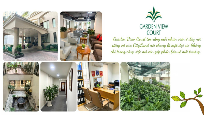 Khách sạn Garden View Court thể hiện tinh thần trách nhiệm và tình yêu môi trường của từng nhân viên thông qua những hành động nhỏ như trồng cây, chăm sóc vườn để lan tỏa lối sống xanh.