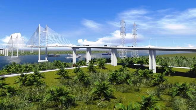 Phối cảnh cầu Phước Khánh nối Cần Giờ, TPHCM và Nhơn Trạch, Đồng Nai Phối cảnh cầu Phước Khánh nối Cần Giờ, TPHCM và Nhơn Trạch, Đồng Nai