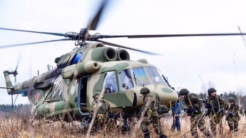 Nga điều lực lượng đổ bộ đường không đến Belarus Nga điều lực lượng đổ bộ đường không đến Belarus