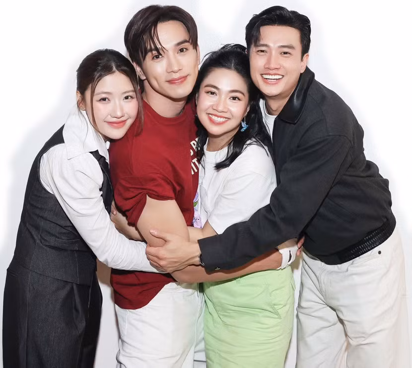 Bộ tứ diễn viên Lê Khánh, Quốc Trường, Thuận Nguyễn, Uyển Ân