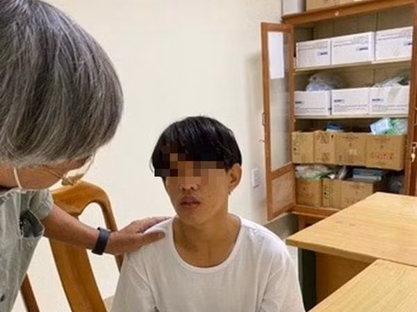 Phạm Chí Cường lúc ở bệnh viện.