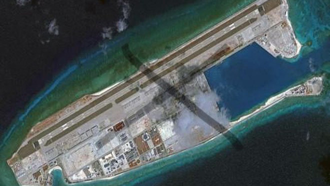 Trung Quốc đã triển khai trái phép trạm nghiên cứu trên Đá Chữ Thập thuộc quần đảo Trường Sa của Việt Nam