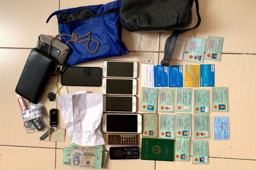 Số tang vật bị thu giữ. Ảnh: VOV