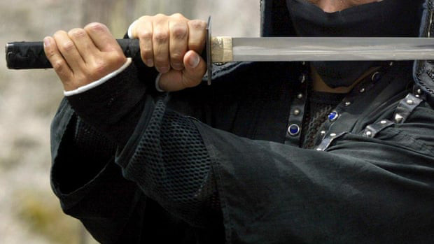 Một ninja biểu diễn ở Nhật Bản Một ninja biểu diễn ở Nhật Bản