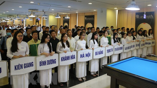 Các đoàn vận động viên tham dự giải. Ảnh: TTXVN