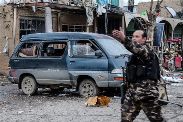 Hiện trường một vụ đánh bom ở Afghanistan