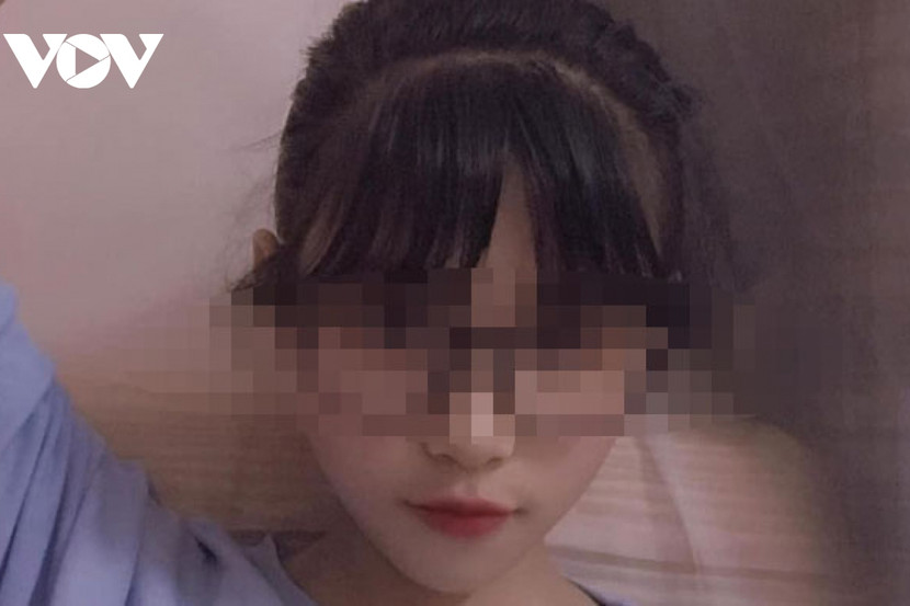 Sau 10 ngày mất tích, em Nguyễn Thị Như Q. được tìm thấy tại Sóc Sơn, Hà Nội. Ảnh: VOV