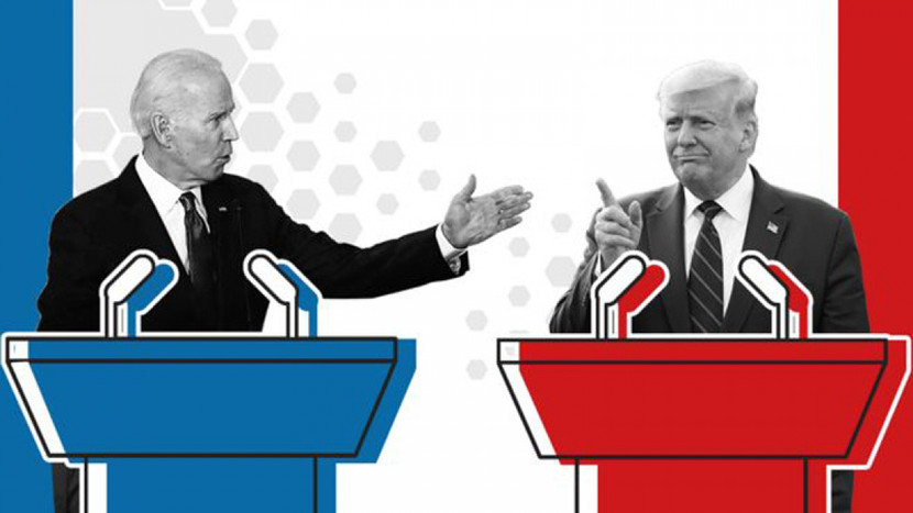 Ứng viên Joe Biden và đương kim Tổng thống Mỹ Donald Trump. Ảnh: BBC