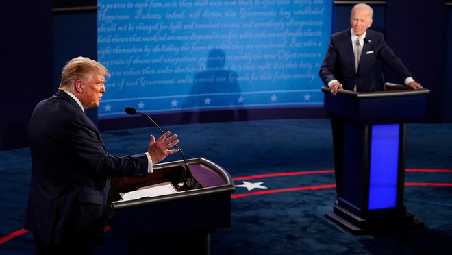 Đương kim Tổng thống Mỹ Donald Trump và ứng viên đảng Dân chủ Joe Biden Đương kim Tổng thống Mỹ Donald Trump và ứng viên đảng Dân chủ Joe Biden