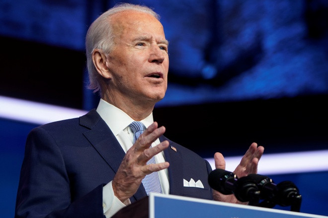Tổng thống mới đắc cử của Mỹ, ông Joe Biden