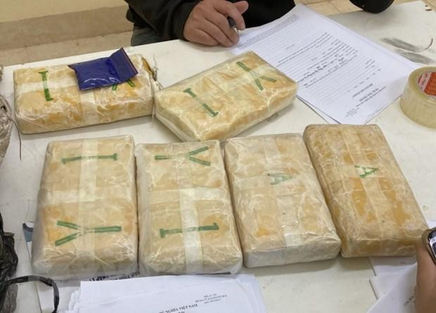 Tang vật vụ án. Ảnh: TTXVN Tang vật vụ án. Ảnh: TTXVN