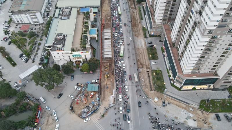 Dự án thi công hầm chui Lê Văn Lương- Vành đai 3 kiến nghị được kéo dài thêm 6 tháng so với kế hoạch ban đầu