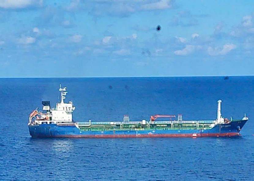 Tàu GT Unity chở gần 3.900 tấn dầu thô đang gặp nạn trên biển Vũng Tàu