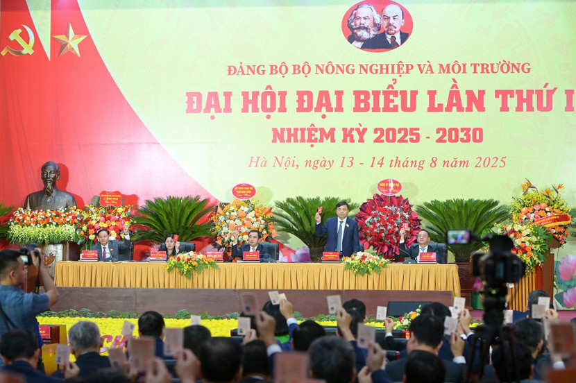 Đại hội Đảng bộ Bộ Nông nghiệp và Môi trường lần thứ I, nhiệm kỳ 2025-2030 vừa hoàn thành