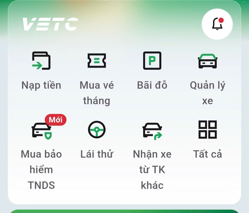 Từ 1/10, các chủ xe phải chuyển đổi sang tài khoản giao thông