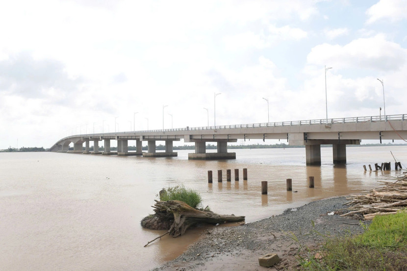 Cầu Đại Ngãi sẽ thông xe tạm dịp 2-9 tới đây