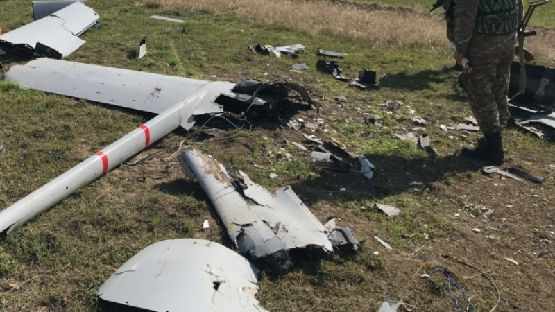Một UAV tấn công của Thổ Nhĩ Kỳ bị phòng không Nga phá hủy ở Karabakh