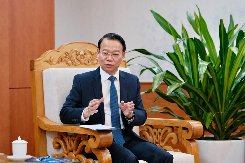 Bộ trưởng Bộ Nông nghiệp và Môi trường Đỗ Đức Duy chia sẻ về định hướng tăng trưởng xanh của Việt Nam. Ảnh: Quỳnh Chi. Bộ trưởng Bộ Nông nghiệp và Môi trường Đỗ Đức Duy chia sẻ về định hướng tăng trưởng xanh của Việt Nam. Ảnh: Quỳnh Chi.