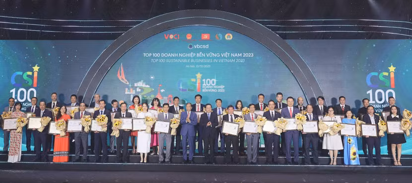 Acecook Việt Nam thuộc Top 100 - Doanh nghiệp Bền vững 2023