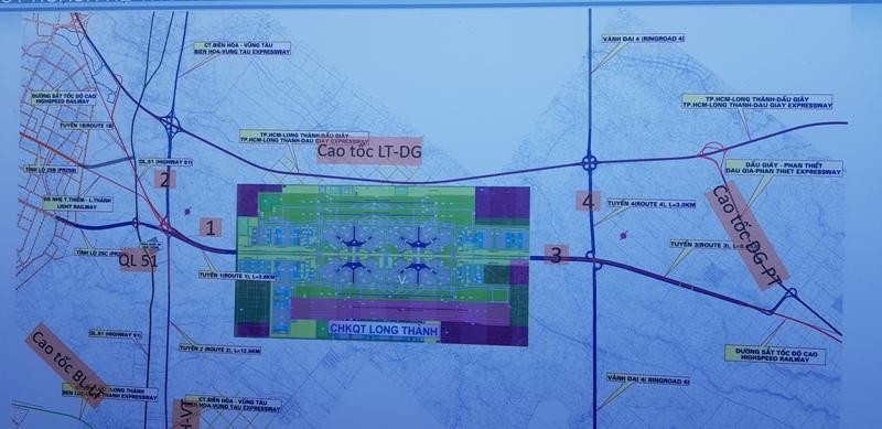 Sân bay Long Thành sẽ được kết nối giao thông đồng bộ với khu vực