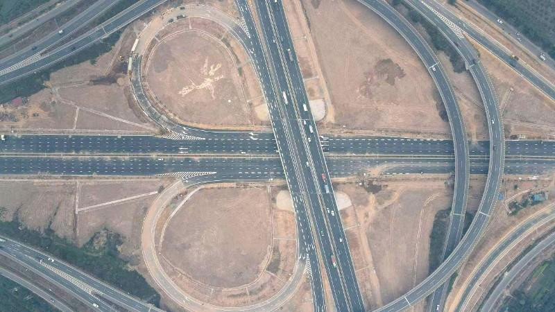 Các phương tiện lưu ý khi lưu thông qua nút giao vành đai 3 với cao tốc Hà Nội- Hải Phòng