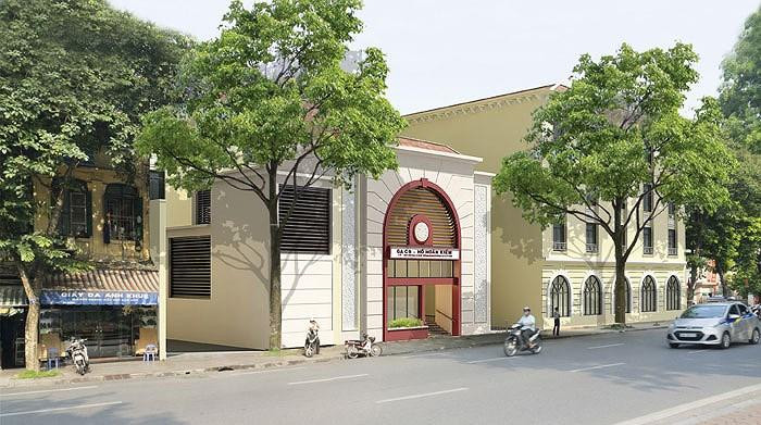 Phối cảnh nhà ga ngầm C9- hồ Hoàn Kiếm thuộc tuyến metro số 2 Nam Thăng Long- Trần Hưng Đạo Phối cảnh nhà ga ngầm C9- hồ Hoàn Kiếm thuộc tuyến metro số 2 Nam Thăng Long- Trần Hưng Đạo