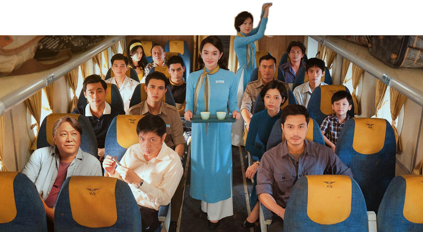 Dàn diễn viên đông đảo song ăn ý trong bối cảnh quay hẹp trong máy bay