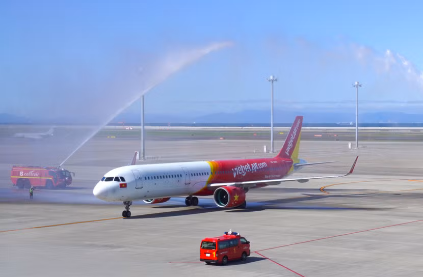 Tàu bay Vietjet tại Nhật Bản