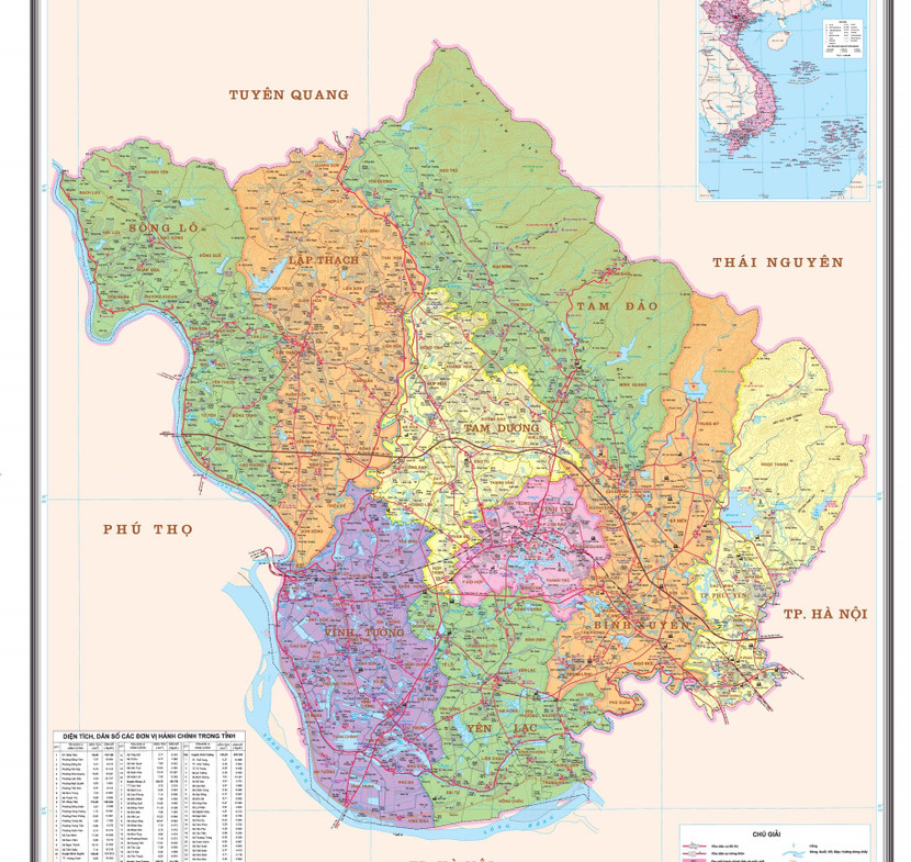 Tỉnh Vĩnh Phúc dự kiến còn 36 đơn vị hành chính cấp xã sau sắp xếp