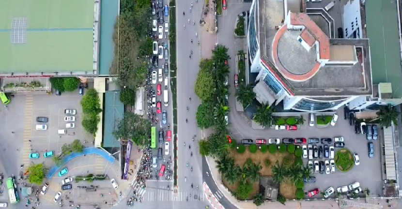 Nút giao Phạm Hùng- Nguyễn Hoàng tình hình giao thông được cải thiện tốt hơn sau tổ chức