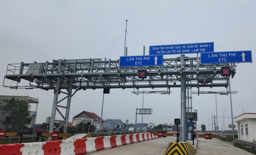 Nút giao thị trấn Vôi, Lạng Giang với cao tốc Bắc Giang- Lạng Sơn sẽ thu phí từ 10/4