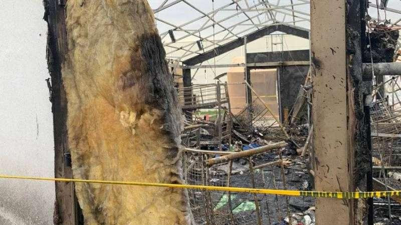 Bức ảnh chứng minh căn cứ Mỹ ở Iraq bị phá hủy sau cuộc tấn công tên lửa, ngày 16-2-2021