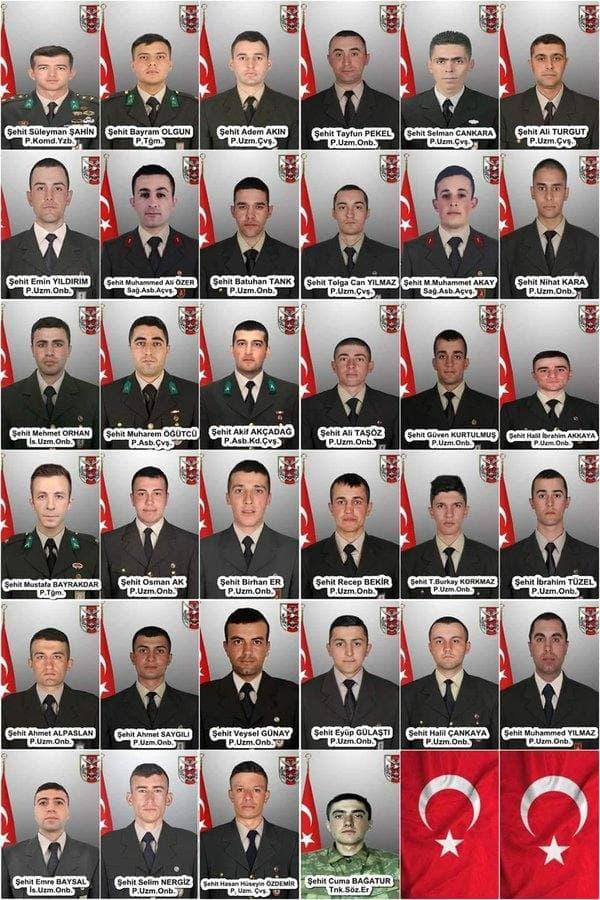 Những binh sĩ Thổ Nhĩ Kỳ thiệt mạng trong cuộc không kích mới đây của Nga ở Syria Những binh sĩ Thổ Nhĩ Kỳ thiệt mạng trong cuộc không kích mới đây của Nga ở Syria