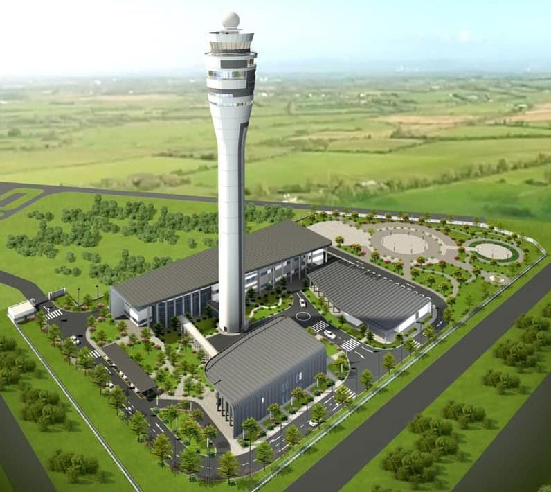 Phối cảnh đài kiểm soát không lưu sân bay quốc tế Long Thành Phối cảnh đài kiểm soát không lưu sân bay quốc tế Long Thành