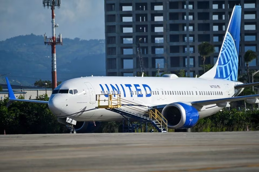Một chiếc máy bay Boeing 737 MAX 9 của Hãng hàng không United Airlines