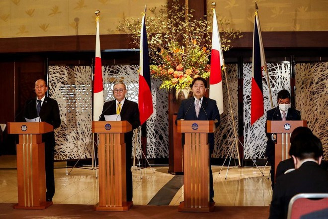 Vào tháng 4-2022, Nhật Bản và Philippines lần đầu tiên tổ chức hội nghị “2+2” tại Tokyo (Nhật Bản) Vào tháng 4-2022, Nhật Bản và Philippines lần đầu tiên tổ chức hội nghị “2+2” tại Tokyo (Nhật Bản)