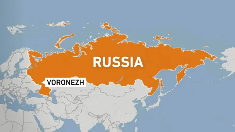 Vị trí thành phố Voronezh của Nga